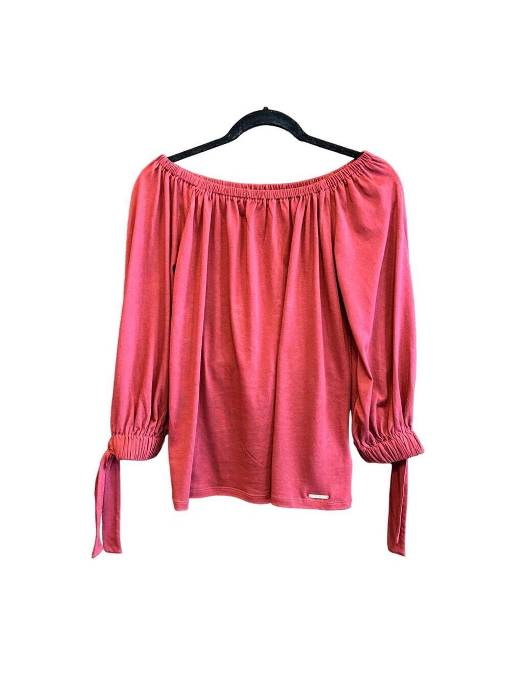 Michael Kors | Women's Burgundy 3/4 Sleeve Blouse | Size Medium | NWT | 0825